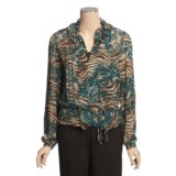 Katherine New York Tunic Shirt - Pleated Bodice, Long Sleeve (For Women)