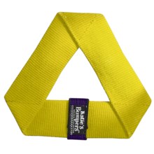 Katie's Bumpers Mini Frequent Flyer Fetch Dog Toy - Recycled Materials in Yellow - Closeouts