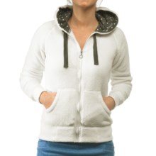 Kavu Cabin Cruzer Hoodie Sweatshirt - Full Zip, Fleece (For Women) in Cloud - Closeouts