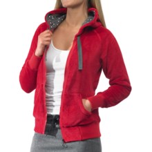 Kavu Cabin Cruzer Hoodie Sweatshirt - Full Zip, Fleece (For Women) in Tomato - Closeouts