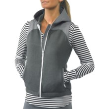 Kavu Kanaka Fleece Vest - Zip Front (For Women) in Charcoal - Closeouts