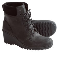 Keen Akita Lace Boots - Nubuck (For Women) in Black - Closeouts