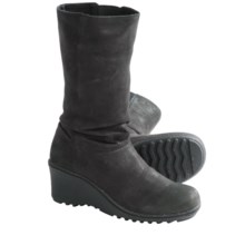 Keen Akita Mid Boots - Nubuck (For Women) in Black - Closeouts