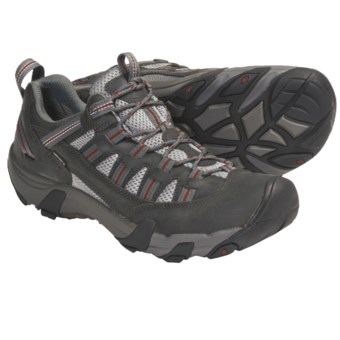 Keen Alamosa WP Trail Shoes - Waterproof, Nubuck (For Men) in Dark Shadow/Picante