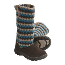 Keen Auburn Boots - Suede, Sweater-Knit Shaft (For Kids and Youth) in Daphne - Closeouts