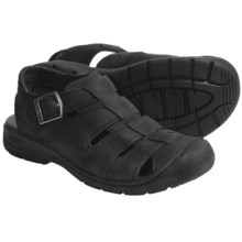 Keen Bidwell Leather Sandals (For Men) in Black - Closeouts