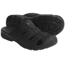Keen Bidwell Slide Sandals - Leather (For Men) in Black - Closeouts
