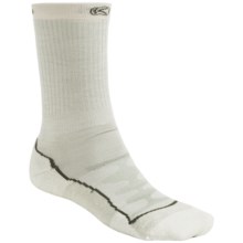 Keen Boulder Canyon Lite Socks - Merino Wool, Crew (For Men) in Natural/Sage - Closeouts