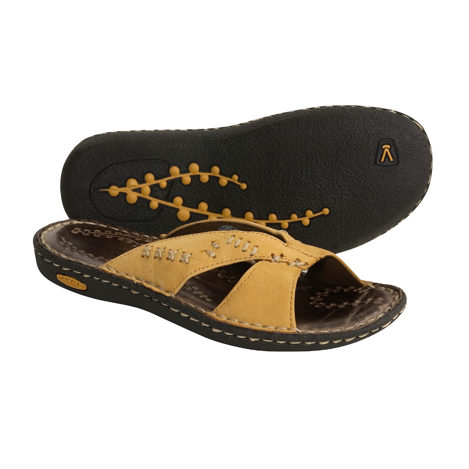 Keen Bree Nubuck Leather Sandals - Cross Slides (For Women) in Inca ...