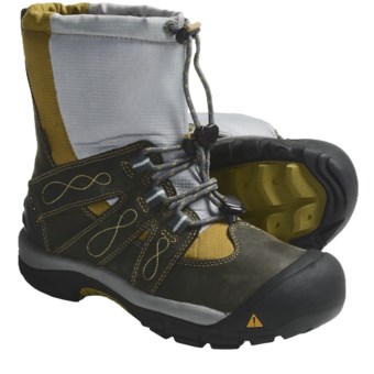 Keen Brixen Winter Boots - Waterproof, Insulated (For Women) in Dark Shadow/Golden Olive