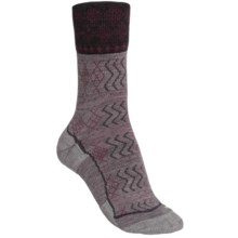 Keen Burlington Crew Lite Socks - Merino Wool (For Women) in Grey/Charcoal - Closeouts