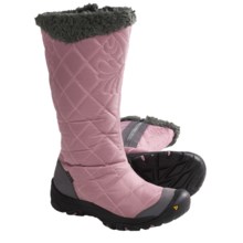 Keen Burlington High Winter Boots - Waterproof (For Women) in Woodrose/Gargoyle - Closeouts