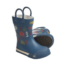 Keen Coronado Rain Boots- Waterproof, Microfleece Lining (For Kids and Youth) in Monsters Print - Closeouts