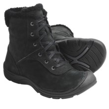 Keen Crested Butte Low Boots - Nubuck (For Women) in Black - Closeouts