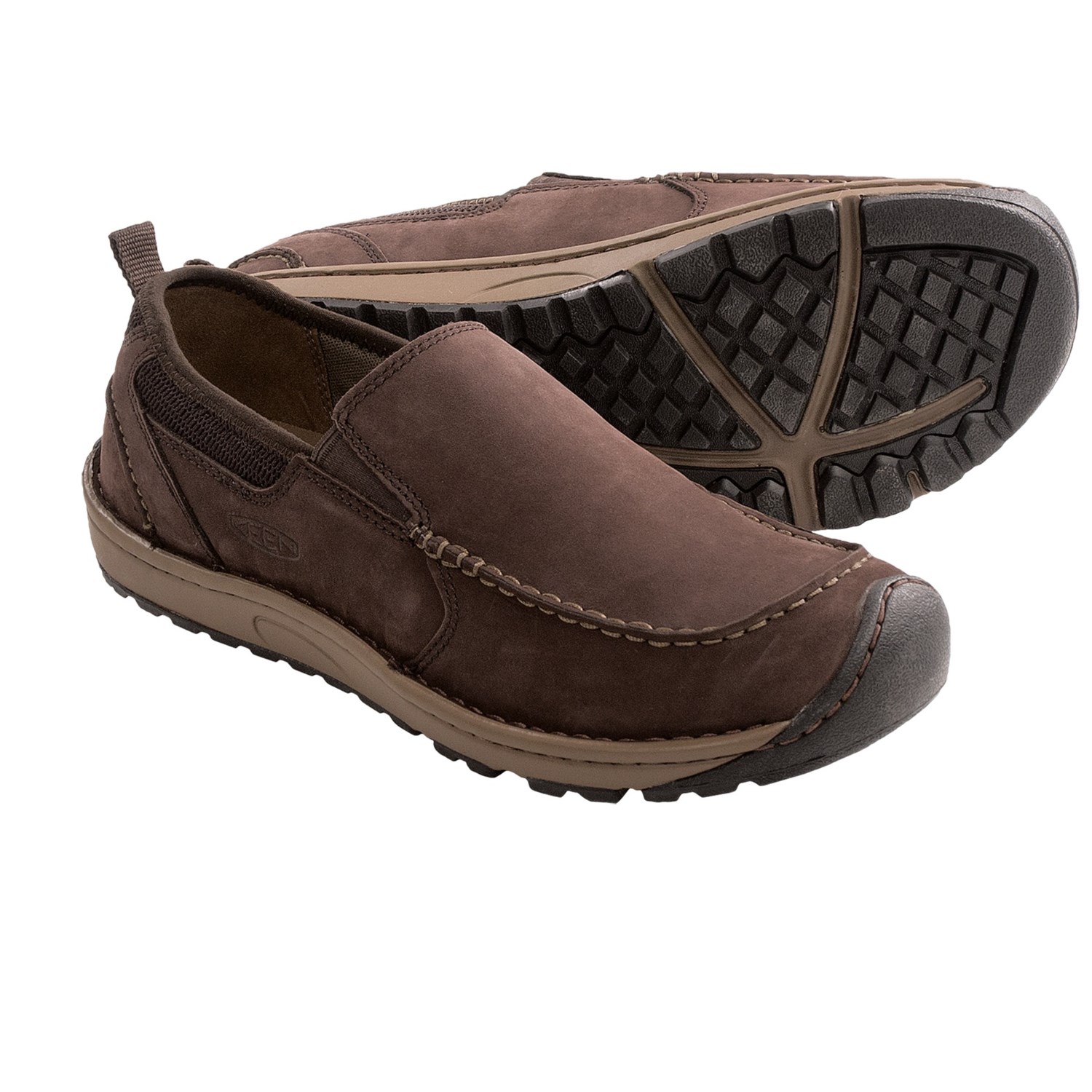 Keen Dillon II Slip-On Shoes - Leather (For Men) in Coffee Bean