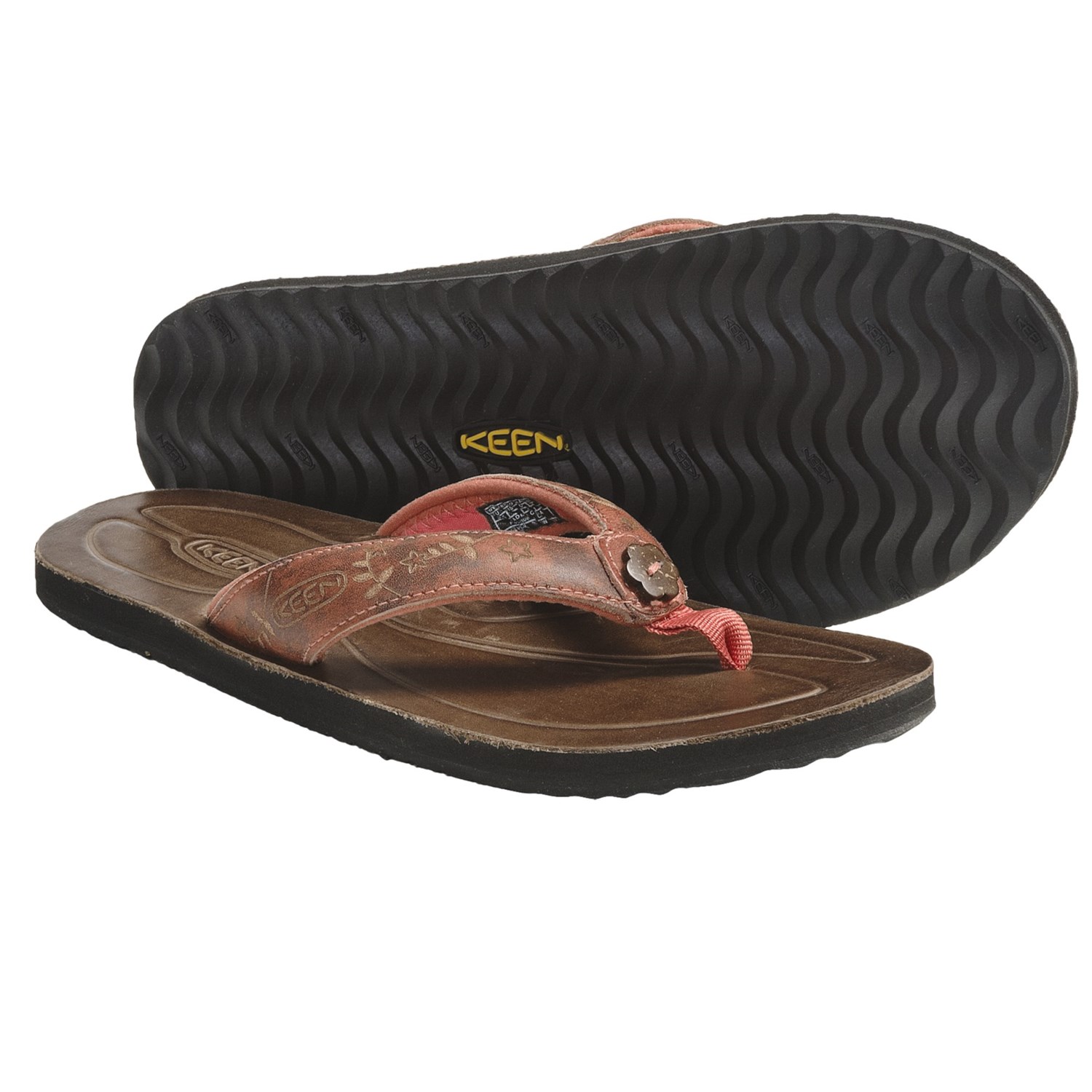 Keen Florence Thong Sandals - Flip-Flops (For Women) in Living Coral