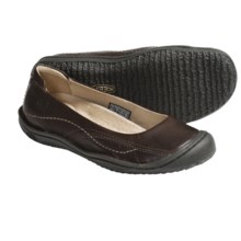 Keen Golden Ballerina Shoes - Leather, Slip-Ons (For Women) in Potting Soil - Closeouts