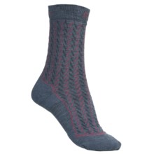 Keen Gracie Lite Socks - Merino Wool, Crew (For Women) in Steel Blue/Rose/Charcoal - Closeouts