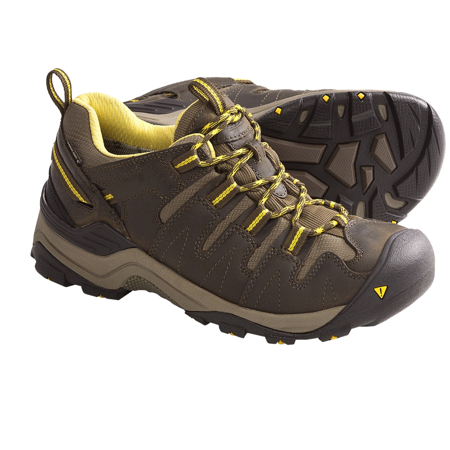 Keen Gypsum Trail Shoes - Waterproof (For Women) in Dark EarthMimosa