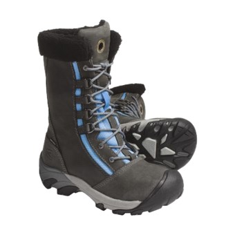 Keen Hoodoo Winter Boots - Waterproof, Insulated (For Women) in Gargoyle/Azure Blue