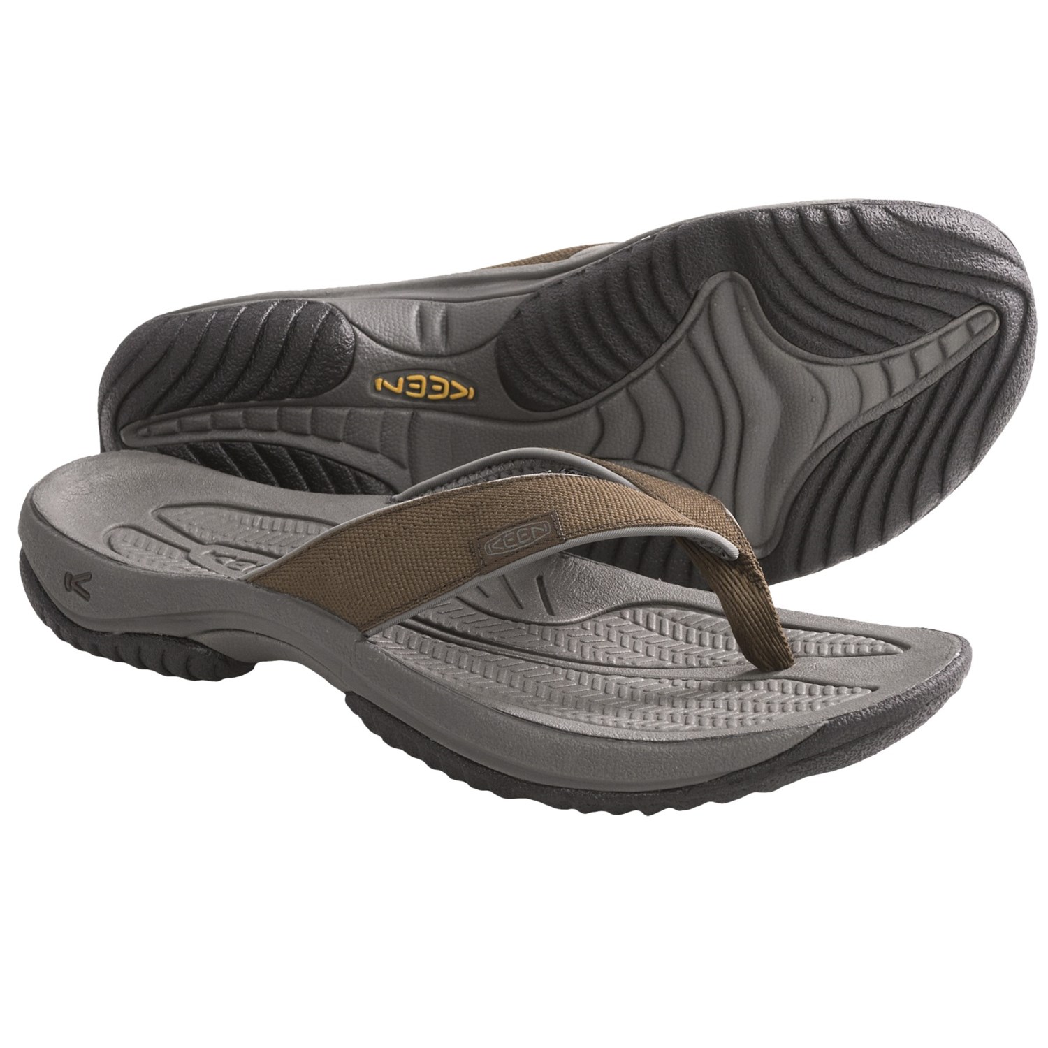 Keen Kona Sandals - Flip-Flops (For Men) in Cascade BrownGargoyle