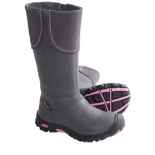 Keen Laken Boots - Waterproof (For Kids and Youth Girls) in Gargoyle/Lilac Chiffon - Closeouts