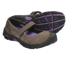 Keen Libby Mary Jane Shoes - Nubuck (For Youth Girls) in Slate Black/Purple Heart - Closeouts