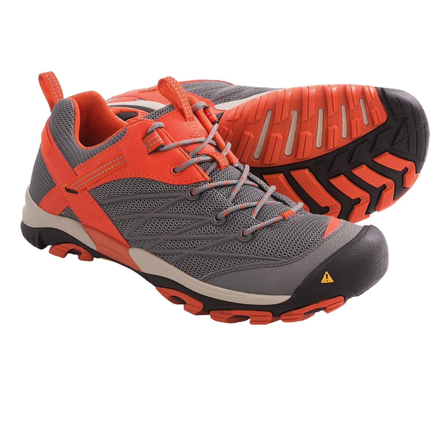 Keen Marshall Hiking Shoes (For Men) in GargoyleSpicy Orange