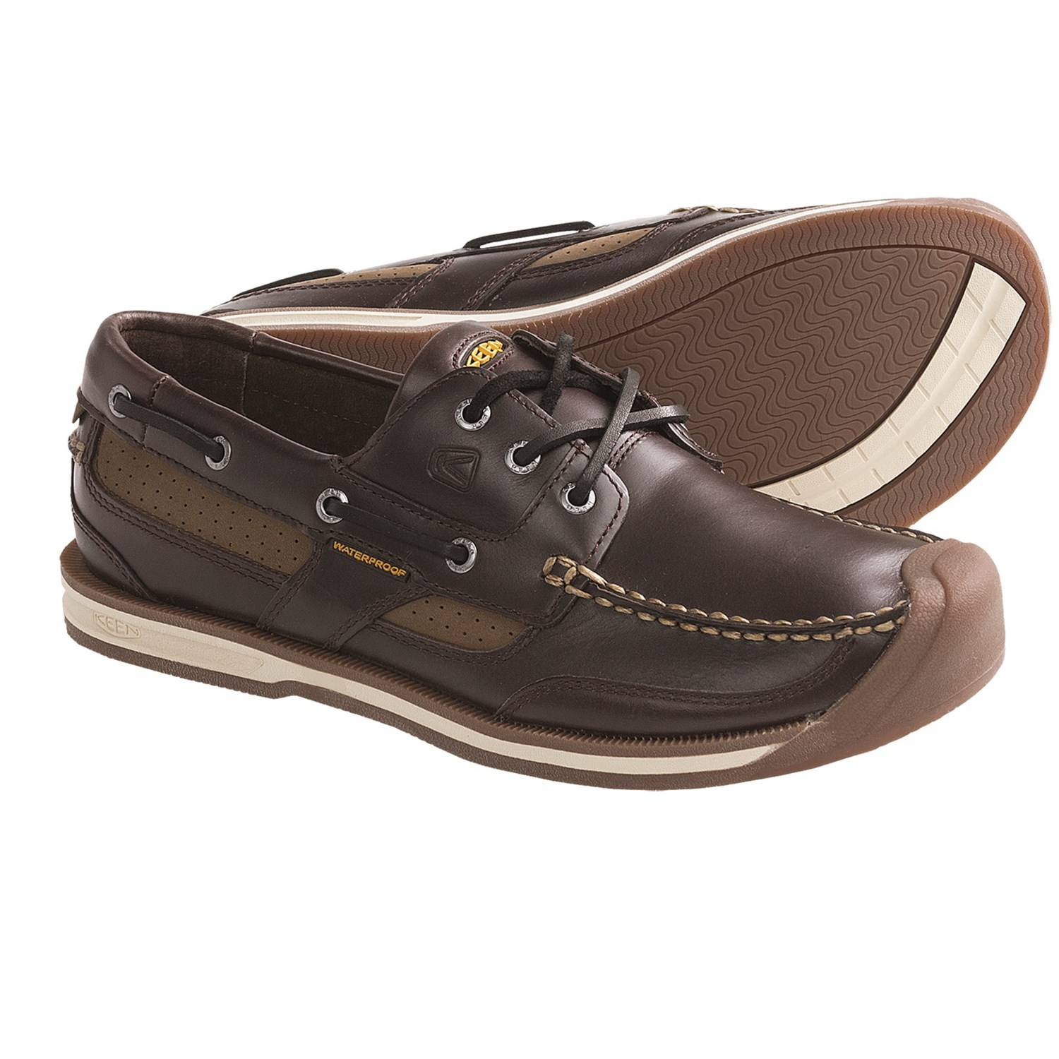 Keen Newport Boat Shoes (For Men) in Red Brown