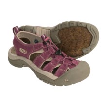 Keen Newport Canvas Sport Sandals (For Women) in Amaranth/Nile - Closeouts