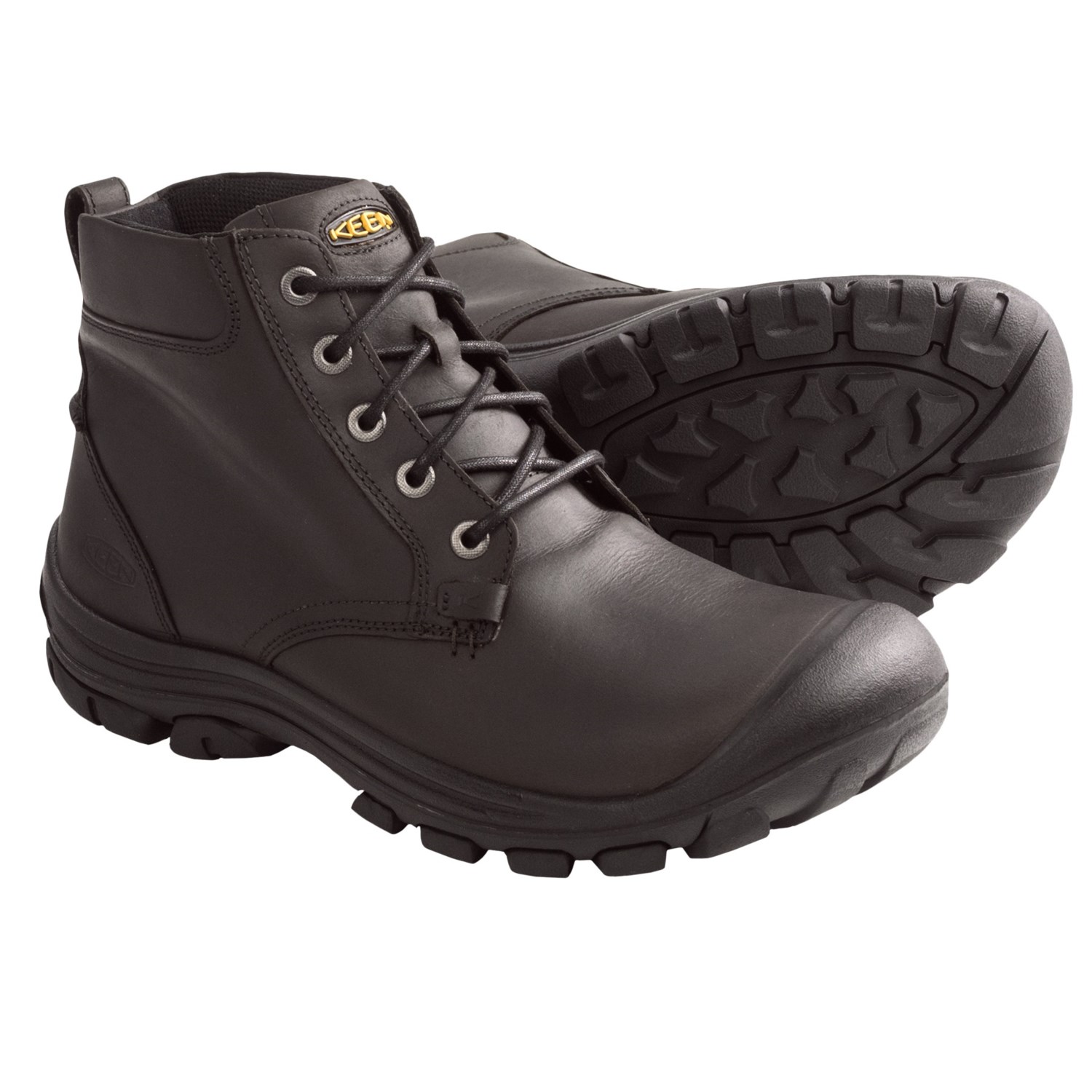 Keen Ontario Boots - Leather (For Men) in Slate Black