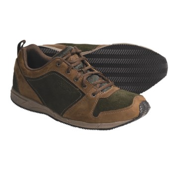Keen P-Town Shoes - Leather-Suede (For Men) in Dark Earth/Forest Night