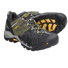 Keen Pittsburgh Low Work Shoes - Waterproof (For Men) in Black/Green - Closeouts