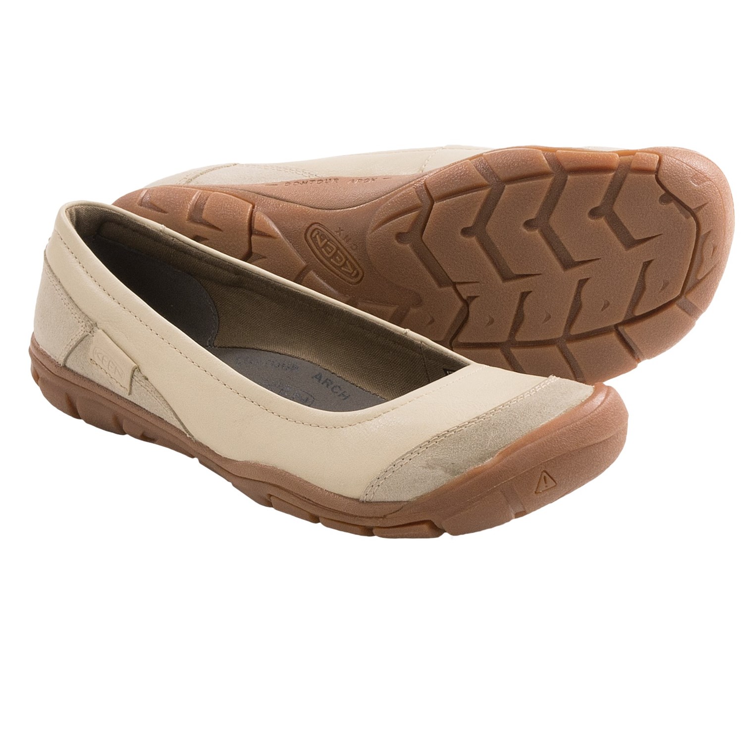 Keen Rivington Ballerina CNX Shoes - Leather (For Women) in Pumice ...