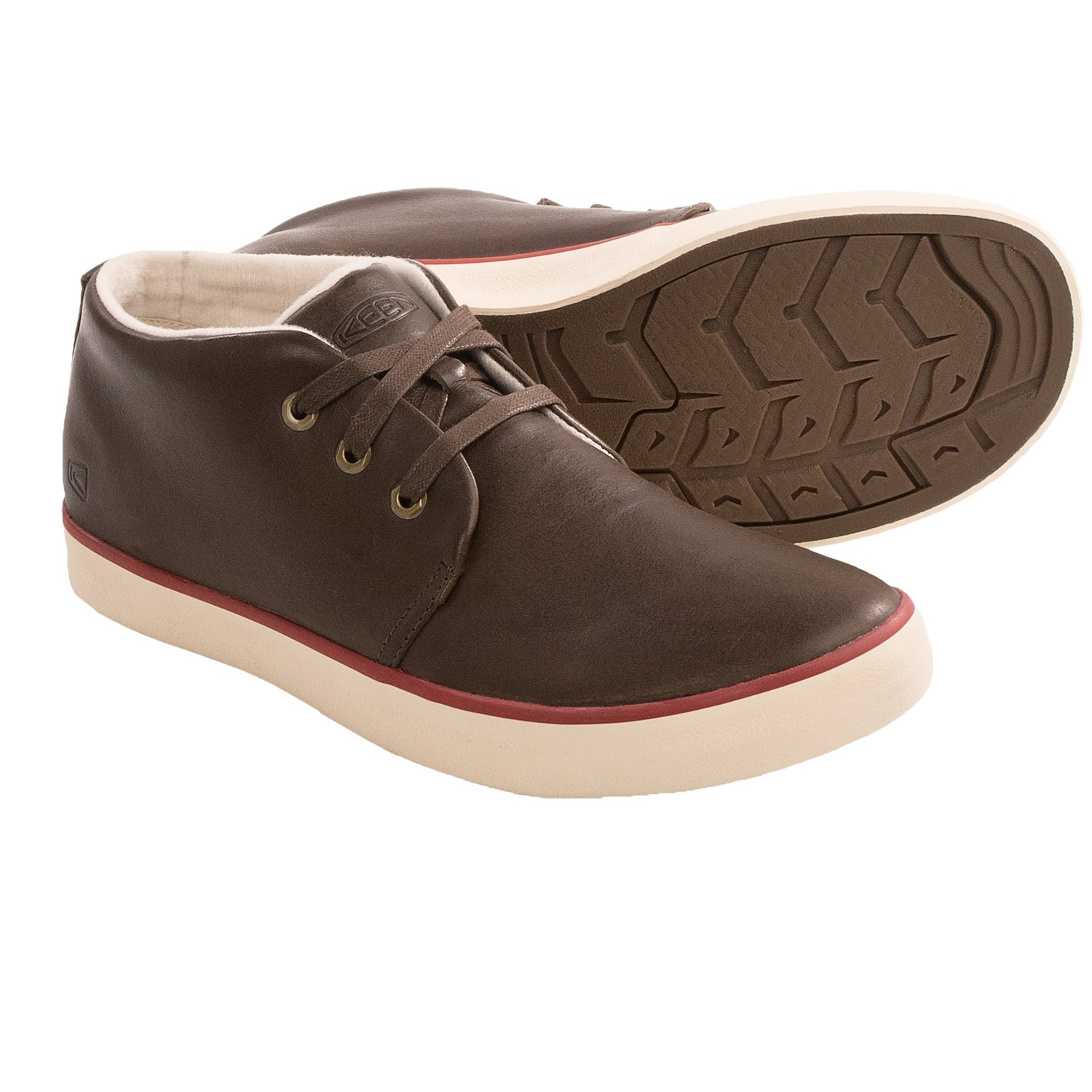 Keen Santa Cruz Leather Shoes (For Men) in Cascade Brown