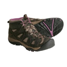 Keen Shasta Mid Hiking Boots - Leather (For Women) in Black Olive/Grape Nectar - Closeouts