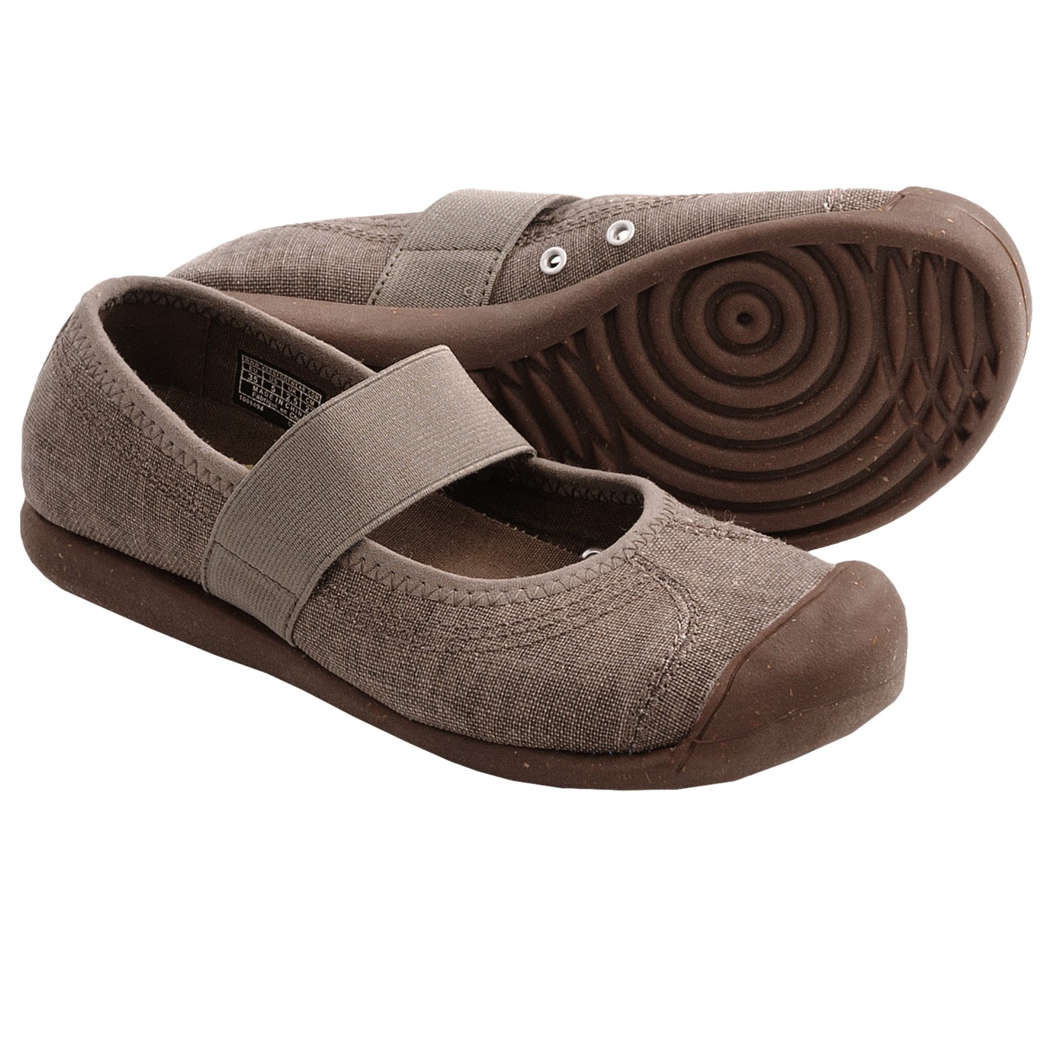 Keen Sienna Mary Jane Shoes - Canvas (For Women) in Dark Earth