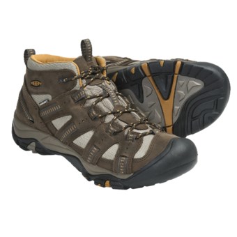 Keen Siskiyou Mid Hiking Boots - Waterproof (For Men) in Black Olive/Harvest