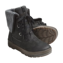 Keen Snowmass Low Boots - Waterproof, Leather (For Women) in Black/Dark Shadow - Closeouts