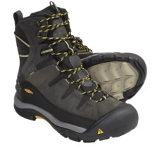 Keen Summit County Winter Boots - Waterproof Insulated (For Men) in Dark Shadow/Yellow - Closeouts