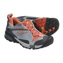 Keen Tryon Trail Running Shoes - Waterproof (For Women) in Gargoyle/Living Coral - Closeouts