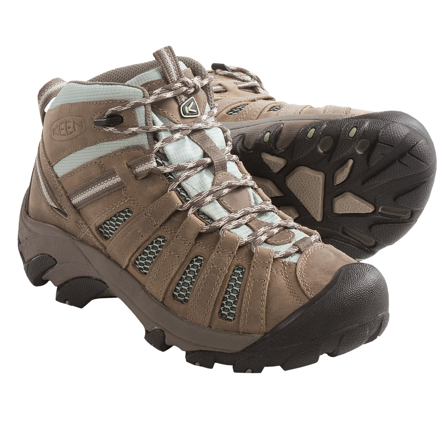 Keen Voyageur Mid Hiking Boots - Leather (For Women) in DrizzleSurf ...