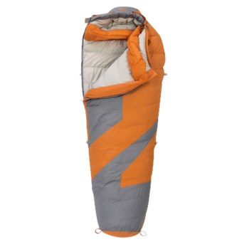 Kelty 20°F Light Year Down Sleeping Bag - 600 Fill Power, Long Mummy in Russet Orange/Grey