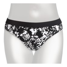 Kenneth Cole Banded Bikini Swimsuit Bottoms (For Women) in Black - Closeouts