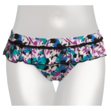 Kenneth Cole Petal Pusher Bikini Swimsuit Bottoms - Ruffle Top (For Women) in Multi - Closeouts