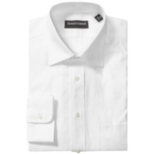 Kenneth Gordon 2-Ply Pinpoint Dress Shirt - Long Sleeve (For Men) in White - Closeouts
