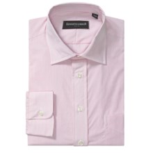 Kenneth Gordon Banker Stripe Dress Shirt - Cotton Broadcloth, Long Sleeve (For Men) in Pink - Closeouts