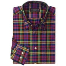 Kenneth Gordon Check Sport Shirt - Hidden Button-Down Collar, Long Sleeve (For Men) in Lime/Yellow/Black/Multi - Closeouts