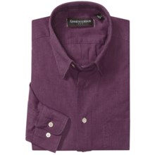 Kenneth Gordon Cotton-Linen Sport Shirt - Long Sleeve (For Men) in Purple - Closeouts