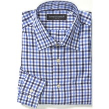Kenneth Gordon Cotton Sport Shirt - Long Sleeve (For Men) in Blue/Black/White Check - Closeouts